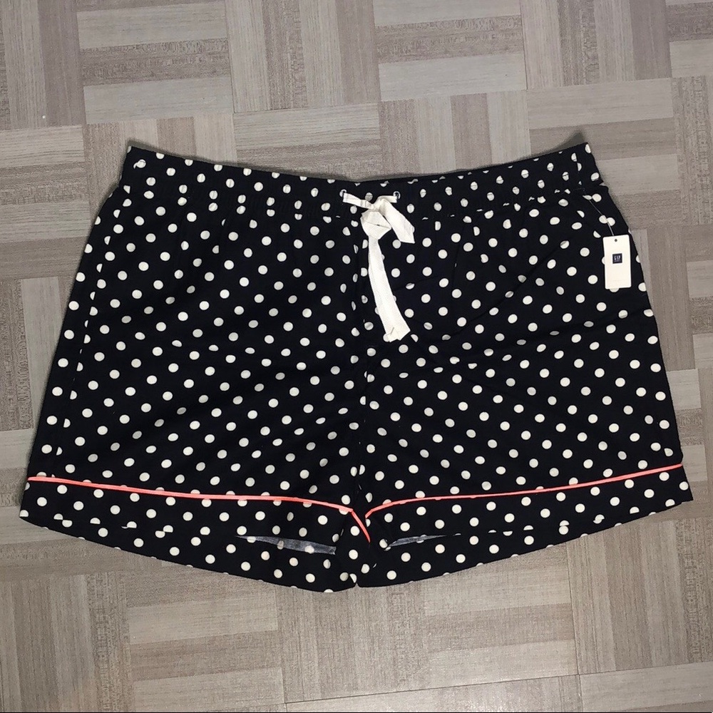 GapBody NWT XL Blue White Polka Dot Pajama Shorts